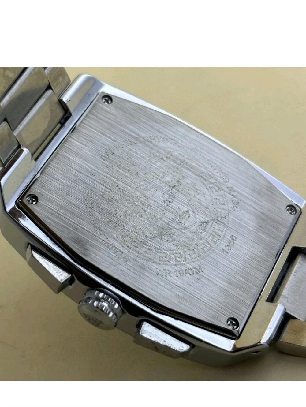 Versace Dominus Quartz Black Dial Date Sub-Sec Men's Watch (Refurbished)